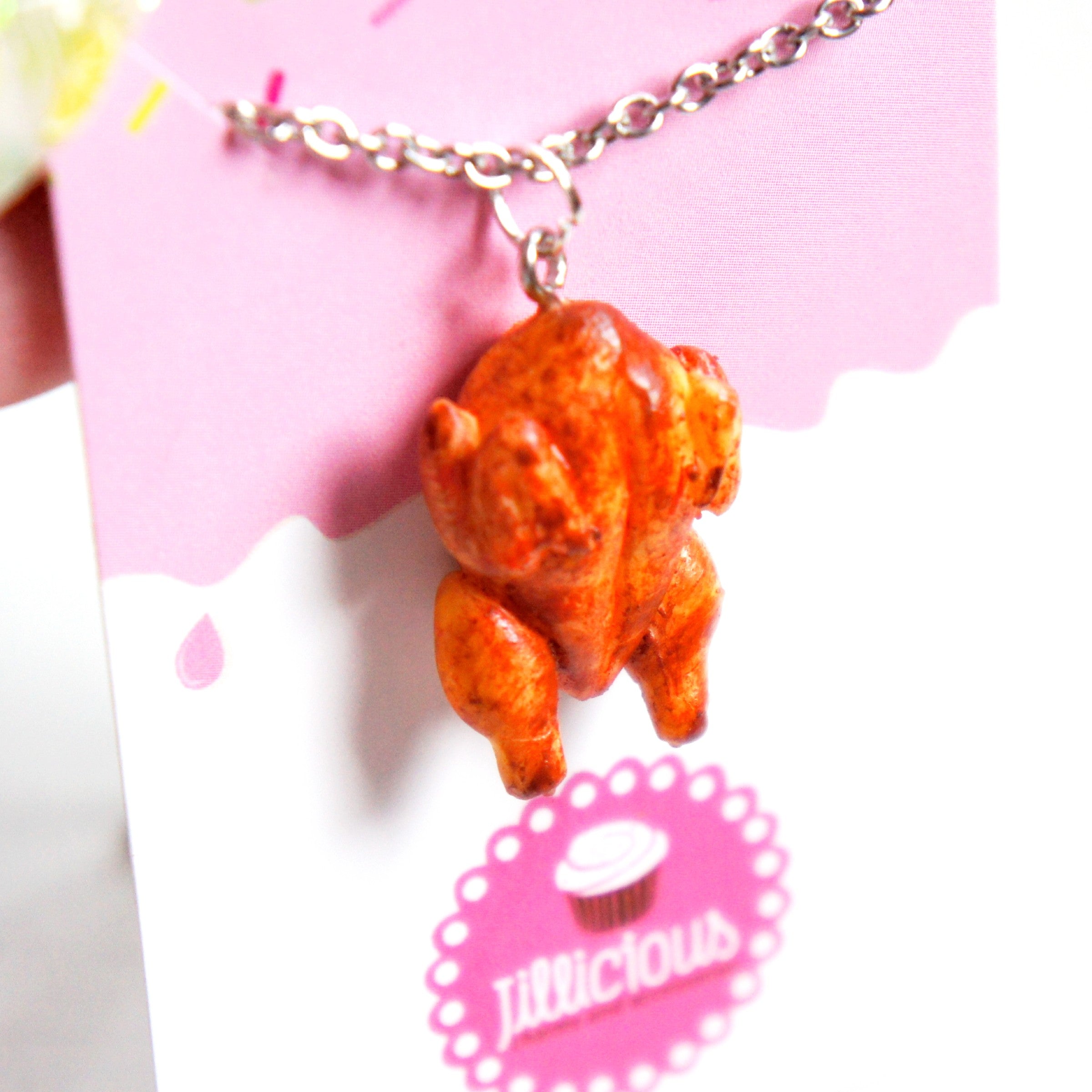 New Funny Simulation Food Fried Chicken Leg Chicken Wings Resin Necklace  Creative Barbecue Necklace For Women Punk Party Jewelry - AliExpress